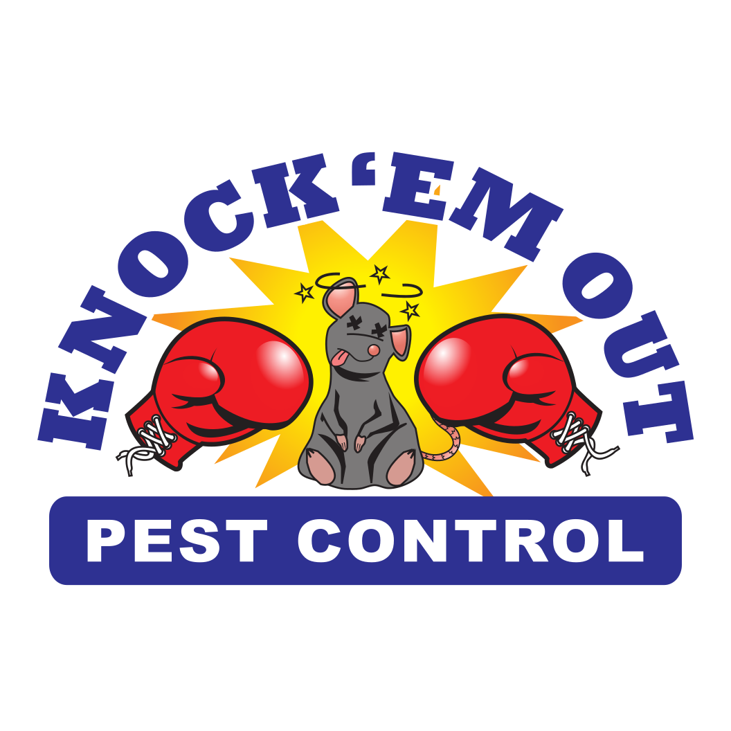 Knock 'Em Out Pest Control Logo